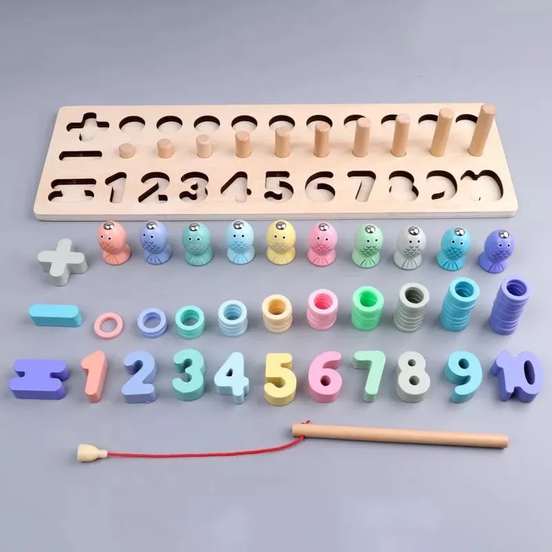 Wooden Number Counting Board  -Mathematics Educational Toys