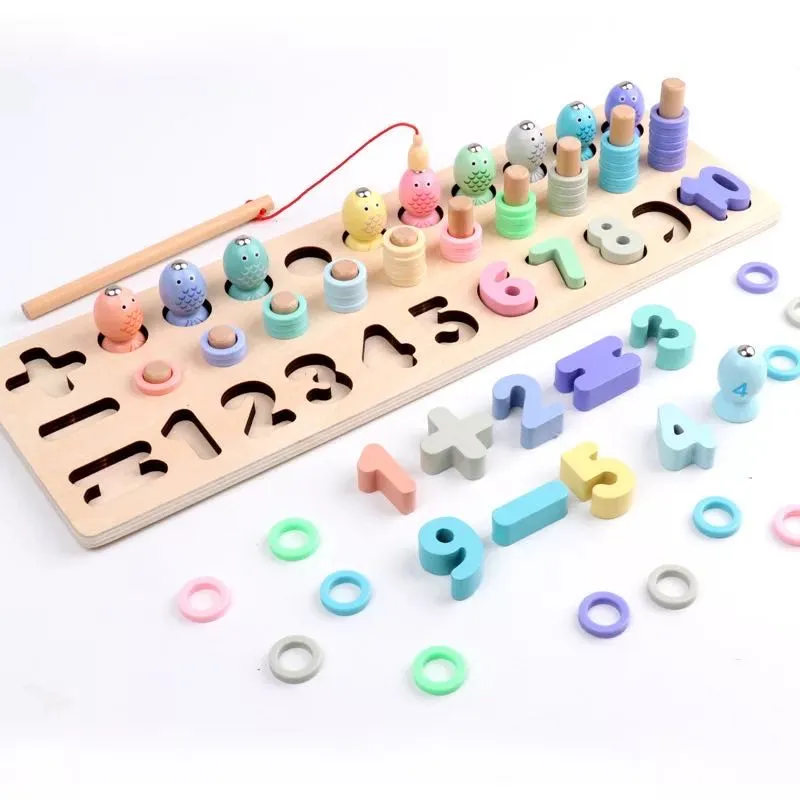 Wooden Number Counting Board  -Mathematics Educational Toys