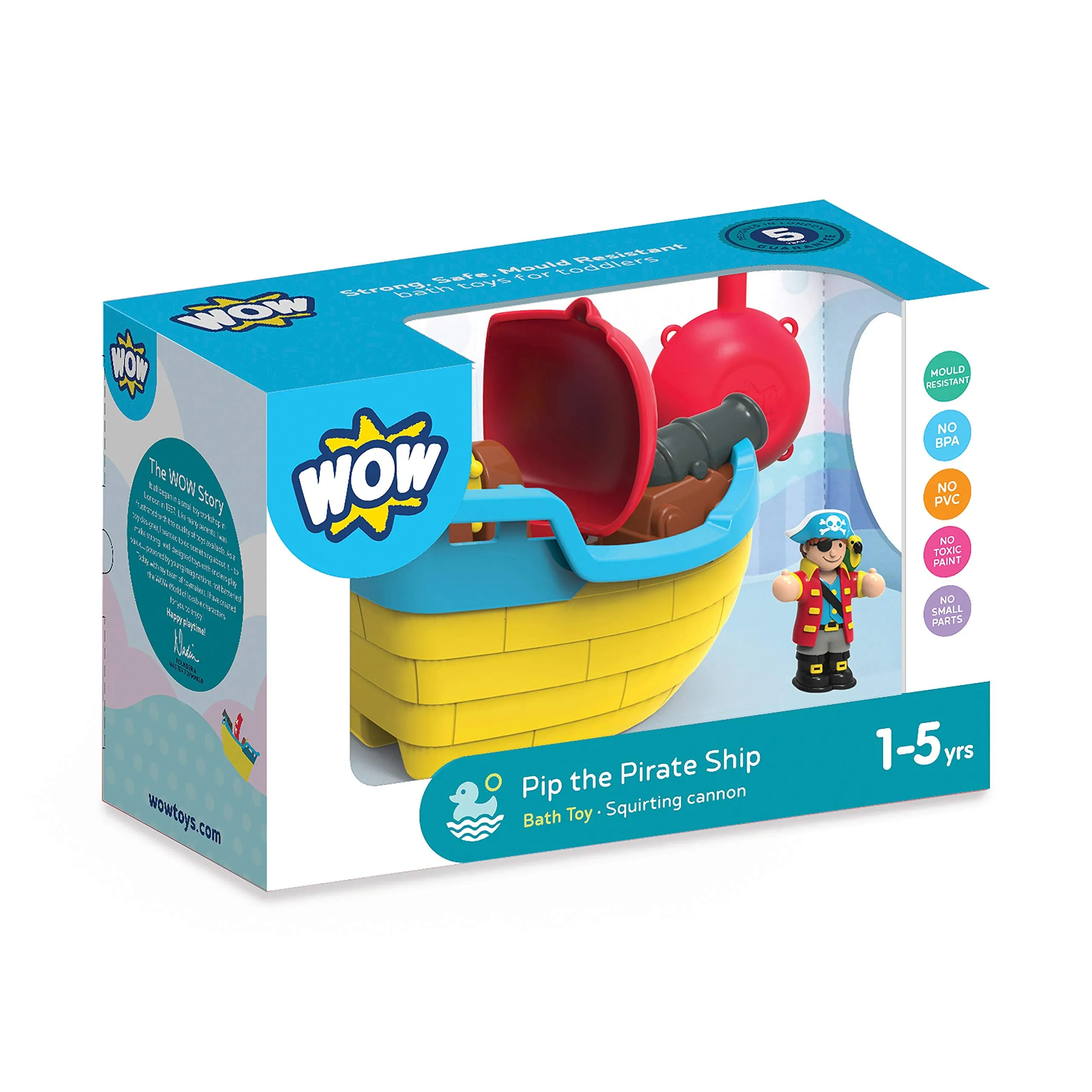 Wow Toys - Pip the Pirate Ship Bath Toy